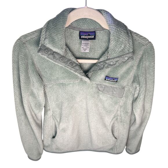 Patagonia | Women's Re-Tool Snap T-Fleece Pullover - Atoll Blue, Size XS - Picture 10 of 10